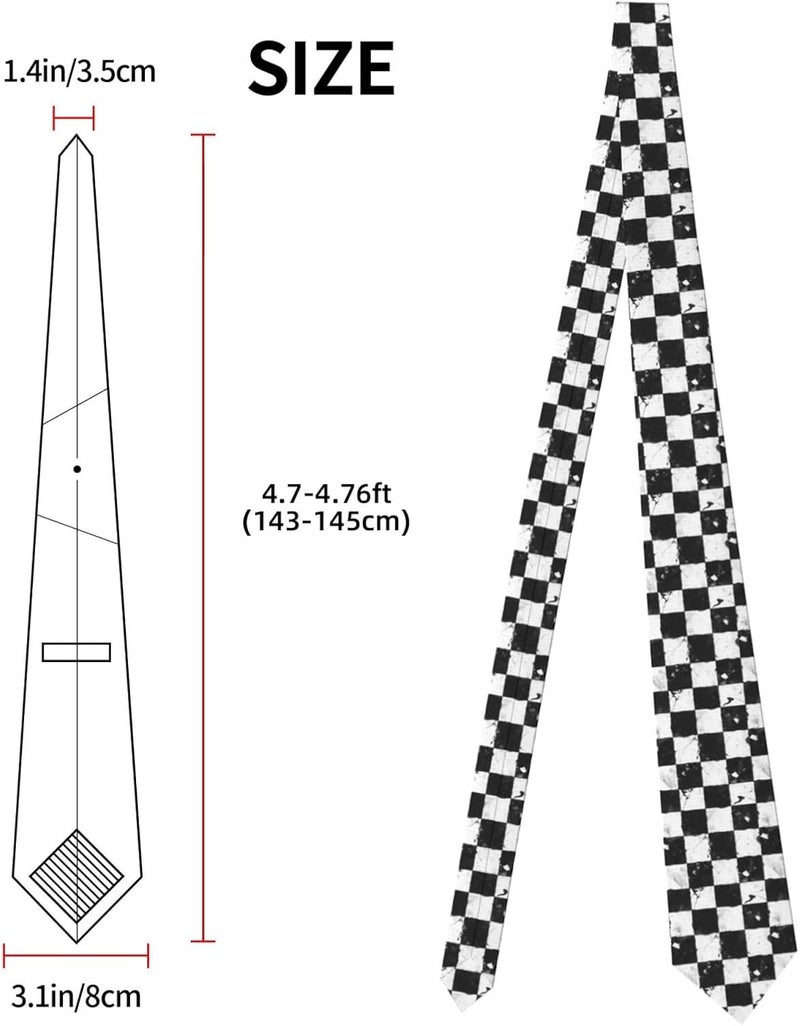 Yilad Tie for Men and Boy Novelty Fun Full Print Men's Necktie Skinny Fashion Narrow Wide - Image 2